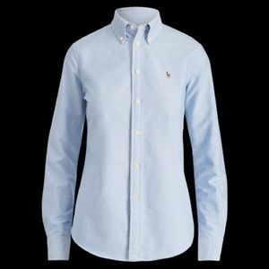 Ralph Lauren blue NWOT shirt. Custom fit